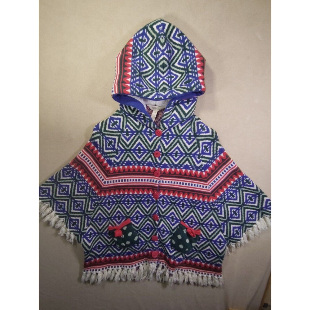 Matilda Jane "A Caroling We Go" Hooded Poncho Size 8